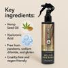 Wellness Premium Product Wellplex Hemp-Infused Leave-In Mask Spray for Damage Control | Enriched with organic cold-pressed hemp seed oil view 4