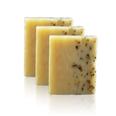 Brickell Men's Mint Soap Scrub Bar for Men (3 Pack), Natural and Organic Exfoliating Bar Soap Handmade with Tea Tree, Coconut and Peppermint Leaf Scent, 5 Ounce Bar (3 Pack)