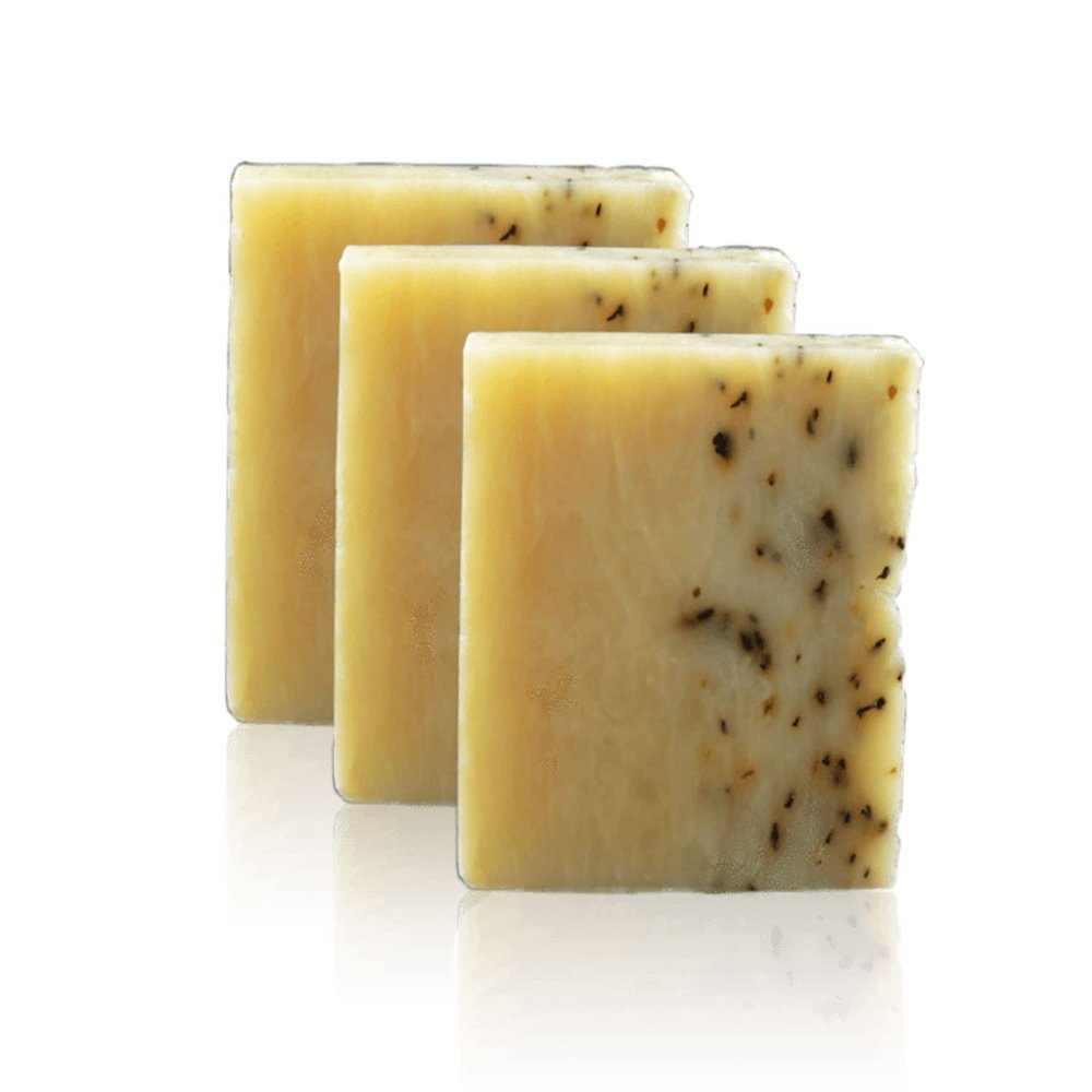 Brickell Men's Mint Soap Scrub Bar for Men (3 Pack), Natural and Organic Exfoliating Bar Soap Handmade with Tea Tree, Coconut and Peppermint Leaf Scent, 5 Ounce Bar (3 Pack)