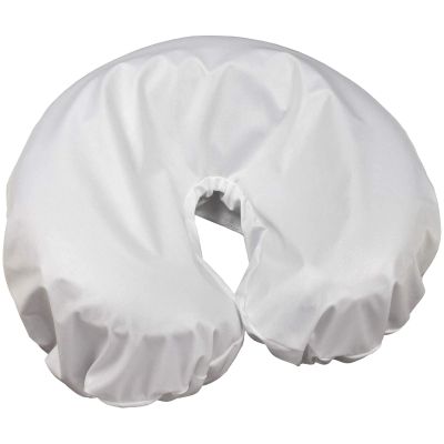 10 Pack Body Linen Protective Face Rest Cover - Moisture Proof Barrier Protects Pillow or Fleece Pad. Wipeable Between Clients for Sanitary Protection - White