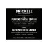 Brickell Men's Purifying Charcoal Soap Bar for Men (3 Pack), Natural and Organic, Exfoliating Bar Soap Handmade with Activated Charcoal and Peppermint Scented, 5 Ounce Bar (3 Pack) view 3