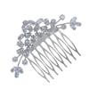LALAFINA Bride Rhinestone Hair Comb Elegant Shiny Accessory for Weddings Parties and Photography Unique Design Waterdrop-shaped Zircon Stones for Enhanced Charm view 1