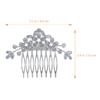 LALAFINA Bride Rhinestone Hair Comb Elegant Shiny Accessory for Weddings Parties and Photography Unique Design Waterdrop-shaped Zircon Stones for Enhanced Charm view 2