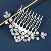 LALAFINA Bride Rhinestone Hair Comb Elegant Shiny Accessory for Weddings Parties and Photography Unique Design Waterdrop-shaped Zircon Stones for Enhanced Charm view 4