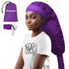 TEPENAR Hair Dryer Bonnet Attachment: Upgraded Extra Large Hooded Dryer Adjustable Hair Dryer Caps - Easy to Use for Natural Curly Textured Hair Care Styling Fast Drying - Purple view 1