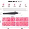 AUREHEN 10000PCs 2-6MM Jelly Deep Pink AB Resin Flat Back Rhinestones, Round Non Hotfix Resin Rhinestones Nail Gems Stones with Tweezer & Picker Pen for Tumblers Nail Art & DIY Decoration view 2