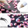 AUREHEN 10000PCs 2-6MM Jelly Deep Pink AB Resin Flat Back Rhinestones, Round Non Hotfix Resin Rhinestones Nail Gems Stones with Tweezer & Picker Pen for Tumblers Nail Art & DIY Decoration view 3