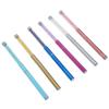 FRCOLOR 6pcs Eyelash Brush Rhinestone Handles Portable Mascara Applicator Eyebrow Comb for Salon Home Travel Use Elegant Makeup Tool for Beautiful Lashes view 1