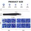AUREHEN 10000PCs 2-6MM Jelly Sapphire AB Resin Flat Back Rhinestones, Round Non Hotfix Resin Rhinestones Nail Gems Stones with Tweezer & Picker Pen for Tumblers Nail Art & DIY Decoration view 2