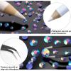AUREHEN 10000PCs 2-6MM Jelly Sapphire AB Resin Flat Back Rhinestones, Round Non Hotfix Resin Rhinestones Nail Gems Stones with Tweezer & Picker Pen for Tumblers Nail Art & DIY Decoration view 3