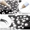 AUREHEN 10000PCs 2-6MM White Resin Flat Back Rhinestones, Round Non Hotfix Resin Rhinestones Nail Gems Stones with Tweezer & Picker Pen for Tumblers Nail Art & DIY Decoration view 3