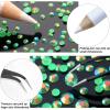 AUREHEN 10000PCs 2-6MM Jelly Deep Green AB Resin Flat Back Rhinestones, Round Non Hotfix Resin Rhinestones Nail Gems Stones with Tweezer & Picker Pen for Tumblers Nail Art & DIY Decoration view 3