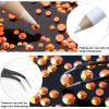 AUREHEN 10000PCs 2-6MM Jelly Orange-red AB Resin Flat Back Rhinestones, Round Non Hotfix Resin Rhinestones Nail Gems Stones with Tweezer & Picker Pen for Tumblers Nail Art & DIY Decoration view 3