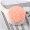 FOMIYES 2pcs Silicone Face Brush Manual Facial Cleansing Scrubber for All Skin Types Gentle Massage Exfoliation Random Color for Women Men Use view 3