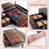 coliusa 190 Colors Professional Makeup Kit for Women Full Kit, Pallet,All In One Gift Set girls, include Eyeshadow/Facial Blusher/Eyebrow Powder/Eyeliner Pencil/Mirror/makeup brush(004N) view 2