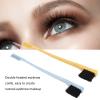 2 Pack Eyebrow Brush Wheatgrass Unique Dual Head Makeup Eyelash Eyebrow Brush Grooming Tool Portable Spool Brush Eyelash Extension(Yellow+Blue) view 2