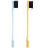 2 Pack Eyebrow Brush Wheatgrass Unique Dual Head Makeup Eyelash Eyebrow Brush Grooming Tool Portable Spool Brush Eyelash Extension(Yellow+Blue) view 3