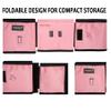 riemot Luggage Travel Cup Holder Free Hand Drink Caddy - Hold Two Coffee Mugs - Fits Roll on Most Suitcase Handles - Gifts for Flight Attendants &Frequent Travelers Accessories Pink view 3
