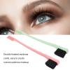 2 Pack Eyebrow Brush Wheatgrass Unique Dual Head Makeup Eyelash Eyebrow Brush Grooming Tool Portable Spool Brush Eyelash Extension(Green+Red) view 2