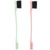 2 Pack Eyebrow Brush Wheatgrass Unique Dual Head Makeup Eyelash Eyebrow Brush Grooming Tool Portable Spool Brush Eyelash Extension(Green+Red) view 3
