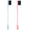 2 Pack Eyebrow Brush Wheatgrass Unique Dual Head Makeup Eyelash Eyebrow Brush Grooming Tool Portable Spool Brush Eyelash Extension(Red+Blue) view 3
