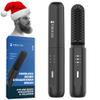 VIKICON Beard Straightener for Men: Cordless Heated Beard Brush for Men, Electric Hot Comb, Anti-Scald Mini Straightening Brush for Beard Grooming, Portable for Travel and Home Use, Gifts for Him Dad view 1