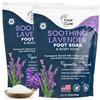FOOT CURE Soothing Lavender Foot Soak - Pedicure Foot Spa with Epson Salts for Soaking Feet - Foot Massager Spa - Foot Scrubber Dead Skin Remover - Epsom Salt Bath Soak (Pack of 2) view 1