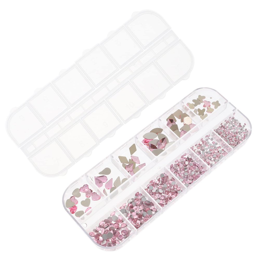 Beavorty Flatback Iridescent Nail Gems for Nail Art Special-shaped Manicure Diamonds for Creative Decoration for Professionals and Beginners