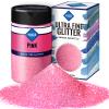 Fine Glitter, YGDZ 140G 4.93OZ Glitter Powder for Tumblers Resin Crafts, Cosmetic Nail Face Body Painting Hair Glitter, Pink view 1