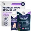 Lavender Foot Soak & Callus Remover Gel Kit - Extra Strength Callus Remover Gel for Feet, Remove Calluses with Epsom Salts, Dry Cracked Heels & Foot Odor, at Home Pedicure - Foot Care for Tired Feet view 1