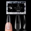 Modelones Long Coffin Nail Tips - 510Pcs Pre-shaped Half Matte Full Cover Fake Nails Gel Tips Acrylic Press on Manicure Extension DIY 15 Sizes view 1