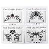 Bowitzki Halloween Face Jewels Festival Design Women Mermaid Face Gems Rhinestone Crystals Stickers Eyes Body Temporary Tattoos (Black-B) view 2