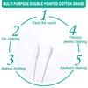 400 Pack Cotton Swab Individually Wrapped, Individually Wrapped Double Tipped Cotton Swabs Paper Sticks Cotton Buds(White, Round/Pointed End) view 2