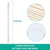 400 Pack Cotton Swab Individually Wrapped, Individually Wrapped Double Tipped Cotton Swabs Paper Sticks Cotton Buds(White, Round/Pointed End) view 4