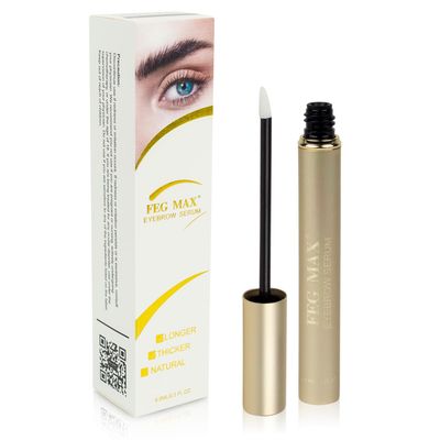 FEG Max Eyebrow Enhancer Growth Treatment Serum | Enhancing to Help Lengthen and Thicken Eyebrows | Non-irritating Brow Serum | 6ml