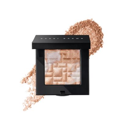 Bobbi Brown Highlighting Powder | Pearl-Infused Highlighter Makeup For Luminous Cheeks & Eyes | Gel-Powder Hybrid, 0.28 Ounce, Peach Glow