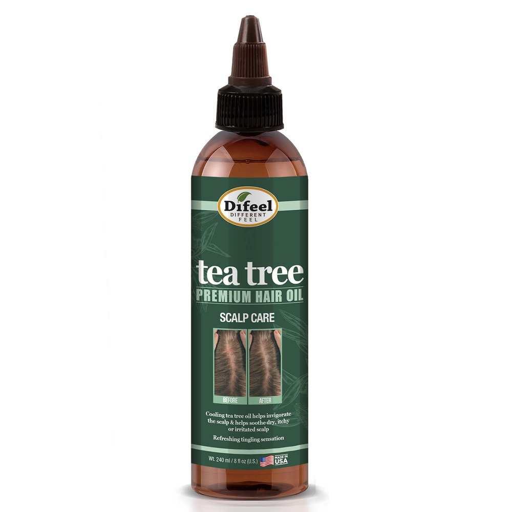 Difeel Scalp Care Tea Tree Premium Natural Hair Oil - Tea Tree Oil 8 oz.