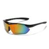 KHAKI Cycling Glasses Sunglasses Men and Women Road Mountain Bike Sunglasses Windproof Sand Outdoor Sports Glasses (Black Red Frame Red Mercury) view 1