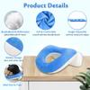 Face Down Pillow After Eye Surgery Prone Vitrectomy Retina Recovery Equipment Donut Face Pillow Massage Head Cradle Facedown Desk Pillow for Napping Piercing Cushion view 4