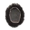 Afro Mens Toupee Full Swiss Lace Kinky Curly Toupee For Black Men African American Men All Lace Afro Wavy Male Prothesis Hair Replacement Systems 100% Brazilian Human Hair Man Balding Hairpieces (4MM TIGHT CURL, 1# JET BLACK) view 4