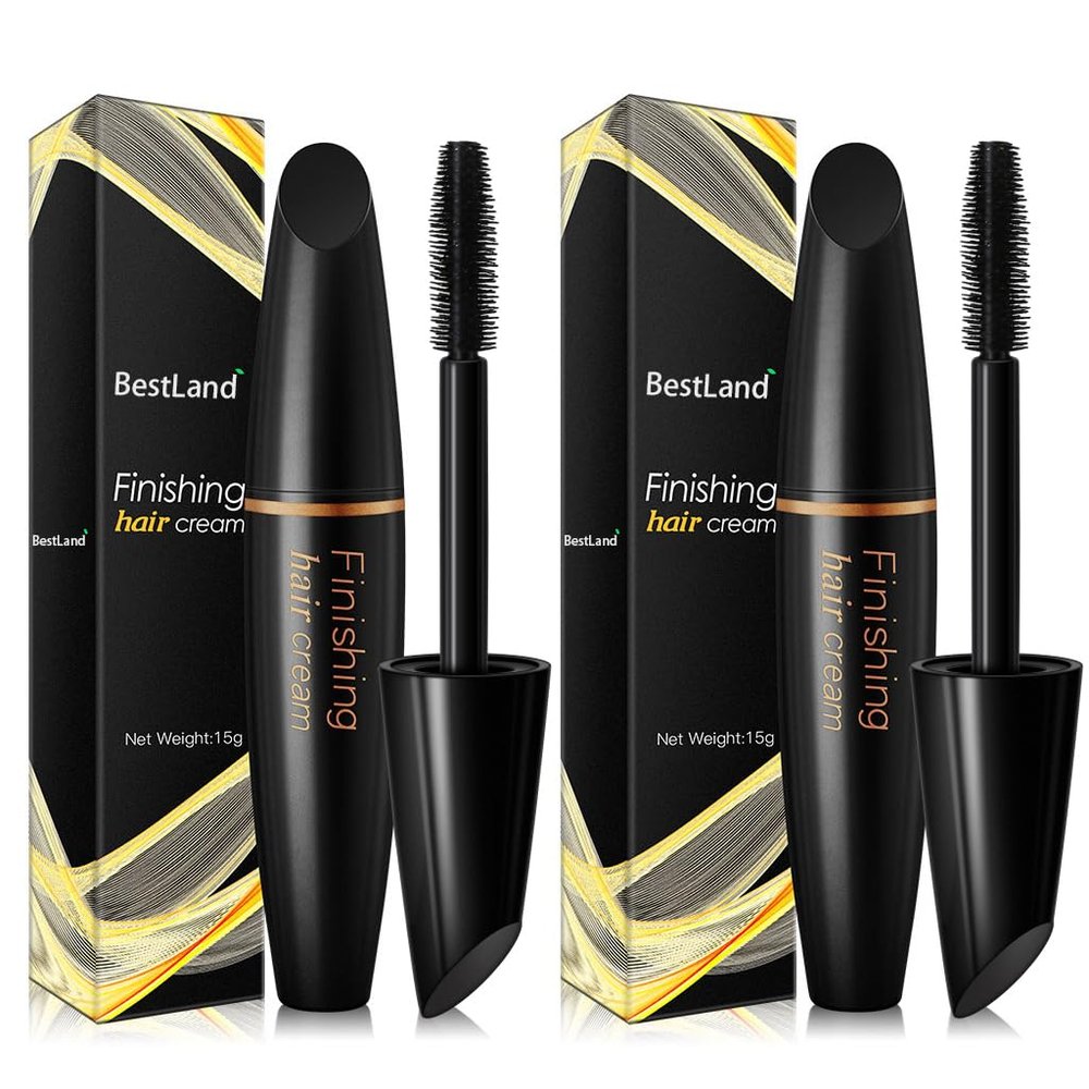 BestLand 2 Pack Hair Finishing Stick, Non-Greasy Hair Wax Stick for Flyaways, Baby Hair, Bangs and Frizz Control, Small Broken Hair Styling Cream (Pack of 2)
