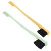 2 Pack Eyebrow Brush Wheatgrass Unique Dual Head Makeup Eyelash Eyebrow Brush Grooming Tool Portable Spool Brush Eyelash Extension (Green+Yellow) view 1