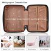 BSTKEY Portable Hard Shell Cosmetic Travel Case, Small Travel Hand Luggage with Elastic Band, Mini ABS Carrying Makeup Case Suitcase, Black view 4