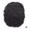 Afro Mens Toupee Full Swiss Lace Kinky Curly Toupee For Black Men African American Men All Lace Afro Wavy Male Prothesis Hair Replacement Systems 100% Brazilian Human Hair Man Balding Hairpieces (6MM TIGHT CURL, 1# JET BLACK) view 3