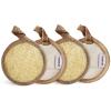 Face Exfoliating Loofah Pad Scrubber, Soft and Easy Foaming Facial Loofah Makeup Remover Sponge 4 Pack Clean Pore and Blackhead Sponge Pad, Brown view 1
