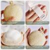 Face Exfoliating Loofah Pad Scrubber, Soft and Easy Foaming Facial Loofah Makeup Remover Sponge 4 Pack Clean Pore and Blackhead Sponge Pad, Brown view 3