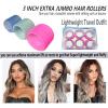 3'' Extra Large Hair Rollers Set for Long Hair, Jumbo Self-Grip VelcroRollers for Salon-Volume & Big Curls, 31 PCS with 3 Sizes (3"/2.5"/2"), Includes Clips & Comb, Travel Pack view 4