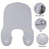 Segbeauty Hair Cutting Collar, Larger & Longer Silicone Barber Haircut Neck Wrap Collar, Professional Salon Hair Dye Pad Guide for Stylist Hair Coloring & Perming Hairdressing Protecting Clothes Gray view 4