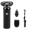 Head Shavers for Bald Men, 3 in 1 Men's Electric Shaver Waterproof Floating Razor Portable Fast Charging Beard Trimmer Nose Hair Trimmer Wet and Dry Use (Color : Black 3 in 1) view 1