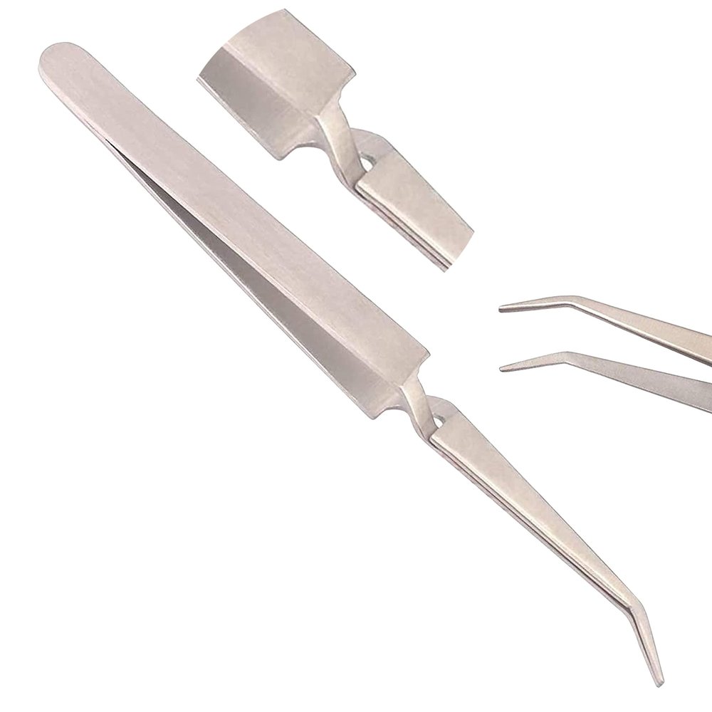 Acrylic UV Gel Tips Sculpture Tweezers Clip Pick-up Nail Art Multi-Functions Nail Pincher Tweezers Tool By OdontoMed2011
